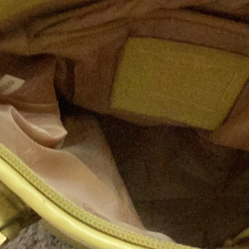 Coach Signature Canvas Shoulder Bag with Yellow Trim - Picture 5 of 5